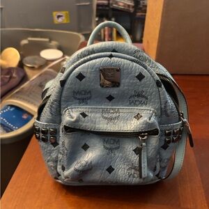 MCM Mini blue backpack